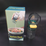 Darrahopens Home & Garden > Kitchenware > Kitchen Utensils Quantitative Salt Dispenser Bottle - 0.5g Precise Metering Spice Shaker for Healthy Portion Control - Push Button Seasoning Container for Kitchen Cooking - Dark Green
