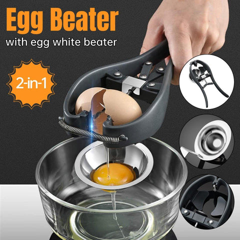 Darrahopens Home & Garden > Kitchenware > Kitchen Utensils Quick Egg Opener Whisk Baking Kitchen Gadget Tool for Easy Cooking and Meal Prep