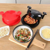 Darrahopens Home & Garden > Kitchenware > Kitchen Utensils Red Manual Meat Shredder with Spiked Interior for Quick Chicken Separation Professional Rotating Tool for Local Home Kitchens Effortless Meal Prep Solution