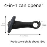 Darrahopens Home & Garden > Kitchenware > Kitchen Utensils Red Multifunctional Manual Can Opener with Safe Smooth Edge Cutting Effort-Saving Design for Home Kitchen Easy Opening Solution for Local Households