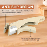 Darrahopens Home & Garden > Kitchenware > Kitchen Utensils Removable Pot Handle with Quick-Release Clip – Universal Kitchen Cookware Handle Replacement for Pans and Pots (White)