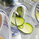 Darrahopens Home & Garden > Kitchenware > Kitchen Utensils Rotary Grater Vegetable Cutter and Shredder white white[pl]