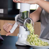 Darrahopens Home & Garden > Kitchenware > Kitchen Utensils Rotary Grater Vegetable Cutter and Shredder white white[pl]
