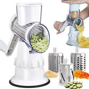 Darrahopens Home & Garden > Kitchenware > Kitchen Utensils Rotary Grater Vegetable Cutter and Shredder white white[pl]