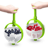 Darrahopens Home & Garden > Kitchenware > Kitchen Utensils Rotating draining basket-Green