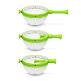 Darrahopens Home & Garden > Kitchenware > Kitchen Utensils Rotating draining basket-Green
