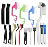 Darrahopens Home & Garden > Kitchenware > Kitchen Utensils Set A Multi-Use Heavy-Duty Cleaning Brush Set – 14-Piece Hard Bristle Tool Kit for Kitchen, Bathroom & Tight Spaces