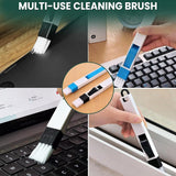 Darrahopens Home & Garden > Kitchenware > Kitchen Utensils Set B Multi-Use Heavy-Duty Cleaning Brush Set – 14-Piece Hard Bristle Tool Kit for Kitchen, Bathroom & Tight Spaces