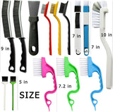 Darrahopens Home & Garden > Kitchenware > Kitchen Utensils Set B Multi-Use Heavy-Duty Cleaning Brush Set – 14-Piece Hard Bristle Tool Kit for Kitchen, Bathroom & Tight Spaces