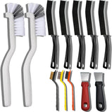 Darrahopens Home & Garden > Kitchenware > Kitchen Utensils Set C Multi-Use Heavy-Duty Cleaning Brush Set – 12-Piece Hard Bristle Tool Kit for Kitchen, Bathroom & Tight Spaces