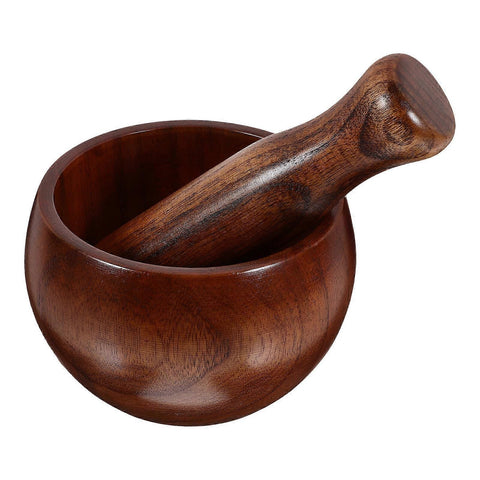 Darrahopens Home & Garden > Kitchenware > Kitchen Utensils Set Wooden Mortar Pestle Set Kitchen Grinding Bowl Mortar Pestle Set For Guacamole_MGF