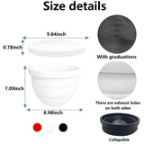 Darrahopens Home & Garden > Kitchenware > Kitchen Utensils Silicone Bowl Liner for 4.5–5-Quart Stand Mixer – Food-Grade, Collapsible, Non-Stick Replacement Inner Bowl with Lid, Dishwasher Safe, Oven & Fridge Ready (3Pcs)