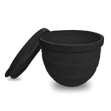 Darrahopens Home & Garden > Kitchenware > Kitchen Utensils Silicone Bowl Liner for 4.5–5-Quart Stand Mixer – Food-Grade, Collapsible, Non-Stick Replacement Inner Bowl with Lid, Dishwasher Safe, Oven & Fridge Ready (Black)