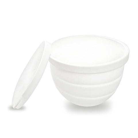 Darrahopens Home & Garden > Kitchenware > Kitchen Utensils Silicone Bowl Liner for 4.5–5-Quart Stand Mixer – Food-Grade, Collapsible, Non-Stick Replacement Inner Bowl with Lid, Dishwasher Safe, Oven & Fridge Ready (White)