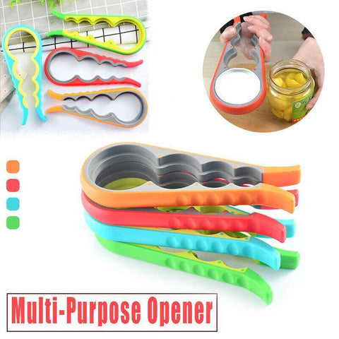 Darrahopens Home & Garden > Kitchenware > Kitchen Utensils Silicone Jar Can Opener Multi-Purpose Lids Cap Arthritis Bottle Opener Easy Grip - Green
