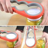 Darrahopens Home & Garden > Kitchenware > Kitchen Utensils Silicone Jar Can Opener Multi-Purpose Lids Cap Arthritis Bottle Opener Easy Grip - Green