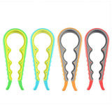 Darrahopens Home & Garden > Kitchenware > Kitchen Utensils Silicone Jar Can Opener Multi-Purpose Lids Cap Arthritis Bottle Opener Easy Grip - Green