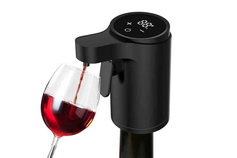 Darrahopens Home & Garden > Kitchenware > Kitchen Utensils Smart Touch Screen Electric Wine Spirit Dispenser - Black