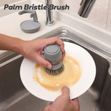 Darrahopens Home & Garden > Kitchenware > Kitchen Utensils Soap Dispensing Dish Brush, Kitchen Hand Brush For Cleaning Dishes, Pots, Pans And Sinks -- Gray V014Dcbgre One Size