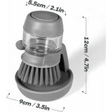 Darrahopens Home & Garden > Kitchenware > Kitchen Utensils Soap Dispensing Dish Brush, Kitchen Hand Brush For Cleaning Dishes, Pots, Pans And Sinks -- Gray V014Dcbgre One Size