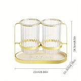 Darrahopens Home & Garden > Kitchenware > Kitchen Utensils Solid white gold Luxury Wall-Mounted Cutlery Holder, Household Knife Fork Spoon Organizer, New Kitchen Utensil Drainer and Chopstick Container, Tableware Storage Rack