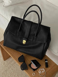 Darrahopens Home & Garden > Kitchenware > Kitchen Utensils Sophisticated Ladies' Briefcase Tote Bag - High-End Business & Everyday Handbag (36x17.5x28 cm)