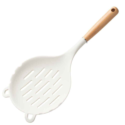 Darrahopens Home & Garden > Kitchenware > Kitchen Utensils Spoon Perfect for Straining or Lifting Meat and Veggies from Broth, Durable BPA-Free Matte Silicone, Safe for Nonstick Cooking Surfaces