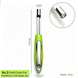 Darrahopens Home & Garden > Kitchenware > Kitchen Utensils Stainless Steel Apple Corer and Fruit Cutter Tool, Manual Apple Slicer and Seed Remover