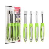 Darrahopens Home & Garden > Kitchenware > Kitchen Utensils Stainless Steel Apple Corer and Fruit Cutter Tool, Manual Apple Slicer and Seed Remover