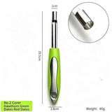 Darrahopens Home & Garden > Kitchenware > Kitchen Utensils Stainless Steel Apple Corer and Fruit Cutter Tool, Manual Apple Slicer and Seed Remover
