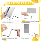 Darrahopens Home & Garden > Kitchenware > Kitchen Utensils Stainless Steel Cheese Cutter with Wire for Block Cheese, Six Replacement Wires