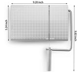 Darrahopens Home & Garden > Kitchenware > Kitchen Utensils Stainless Steel Cheese Slicer with 10 Replacement Wires – Precision Grid Cutting Board, Ergonomic Handle, Easy to Clean – Ideal for Butter, Cake, Soft Cheese (Silver)