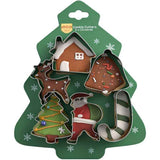Darrahopens Home & Garden > Kitchenware > Kitchen Utensils Stainless Steel Christmas Cookie Cutter 6-Piece Set, Holiday DIY Baking Molds for Cookies & Fondant—Christmas Tree In Australia - Darrahopens