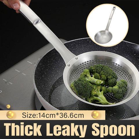 Darrahopens Home & Garden > Kitchenware > Kitchen Utensils Stainless Steel Colander Spoon Kitchen Strainer Tool for Pasta Rice Vegetable
