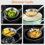 Darrahopens Home & Garden > Kitchenware > Kitchen Utensils Stainless Steel Colander Spoon Kitchen Strainer Tool for Pasta Rice Vegetable