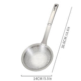 Darrahopens Home & Garden > Kitchenware > Kitchen Utensils Stainless Steel Colander Spoon Kitchen Strainer Tool for Pasta Rice Vegetable