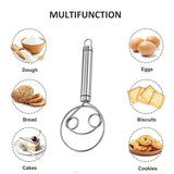 Darrahopens Home & Garden > Kitchenware > Kitchen Utensils Stainless Steel Double Eye Coil Flour Mixer Household Baking Tool Egg Beate