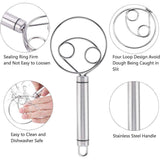 Darrahopens Home & Garden > Kitchenware > Kitchen Utensils Stainless Steel Double Eye Coil Flour Mixer Household Baking Tool Egg Beate