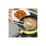 Darrahopens Home & Garden > Kitchenware > Kitchen Utensils Stainless Steel Food Tongs For Snacks, Fryer, Skimmer, Spoon, Bbq, Buffet, Frying Tongs, Oil Strainer 28 X 10 Cm