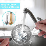 Darrahopens Home & Garden > Kitchenware > Kitchen Utensils Stainless Steel Funnel Set - Set of 3 - Kitchen Funnels - Various Sizes - Funnels with Long Handles - With 2 Cleaning Brushes - Diameter: 7.5cm/5.5cm/4.5cm - Suitable for kitchen bottles, thermoses, small spice powders and k