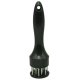 Darrahopens Home & Garden > Kitchenware > Kitchen Utensils Stainless Steel Meat Tenderizer, 2.5cm Needle Pricker with Safety Guard & Automatic Rebound, for Steak, Pork, Chicken, BBQ & Marinade - Black