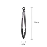 Darrahopens Home & Garden > Kitchenware > Kitchen Utensils Stainless steel & silicone tongs charcoal