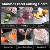Darrahopens Home & Garden > Kitchenware > Kitchen Utensils Stainless Titanium Steel Anti-Bacterial Mildew-Proof Cutting Chopping Board 23 x 34cm
