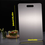 Darrahopens Home & Garden > Kitchenware > Kitchen Utensils Stainless Titanium Steel Anti-Bacterial Mildew-Proof Cutting Chopping Board 23 x 34cm