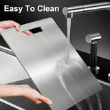 Darrahopens Home & Garden > Kitchenware > Kitchen Utensils Stainless Titanium Steel Anti-Bacterial Mildew-Proof Cutting Chopping Board 23 x 34cm