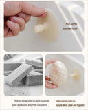 Darrahopens Home & Garden > Kitchenware > Kitchen Utensils SuctionCupSpongeDishCloth-White