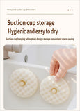 Darrahopens Home & Garden > Kitchenware > Kitchen Utensils SuctionCupSpongeDishCloth-White