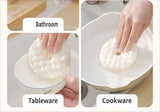 Darrahopens Home & Garden > Kitchenware > Kitchen Utensils SuctionCupSpongeDishCloth-White