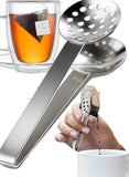 Darrahopens Home & Garden > Kitchenware > Kitchen Utensils Tea tongs - lemon tongs - tea tongs - multifunctional ice cube and candy tongs - stainless steel tea tongs and pressing tool - an essential gift for tea lovers.