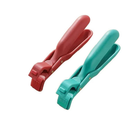Darrahopens Home & Garden > Kitchenware > Kitchen Utensils Two multifunctional silicone anti scald clips - heat-resistant kitchen tools suitable for hot plates and bowls (red, green) In Australia - Darrahopens